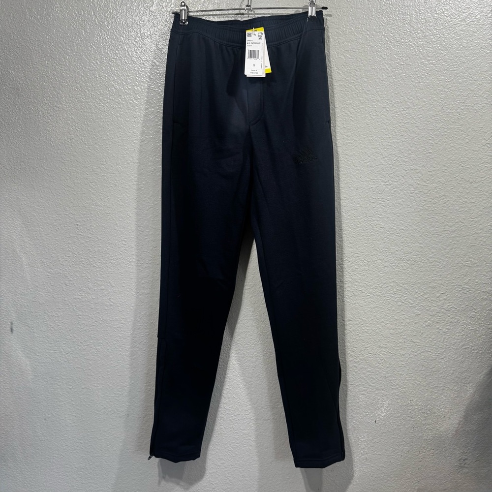Adidas Navy Blue Tailored Sweatpants with Sleek Design Size S